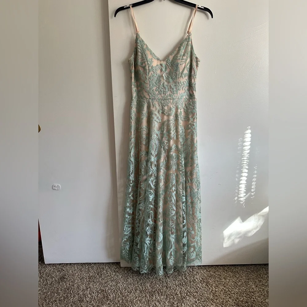 Speechless Mint Green Lace Maxi Dress - Picture 1 of 12